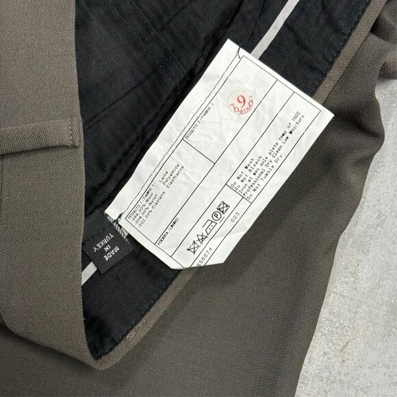 Giorgio Armani Collezioni Dress Pants Brown Wool Trousers 36x30 - Picture 8 of 12